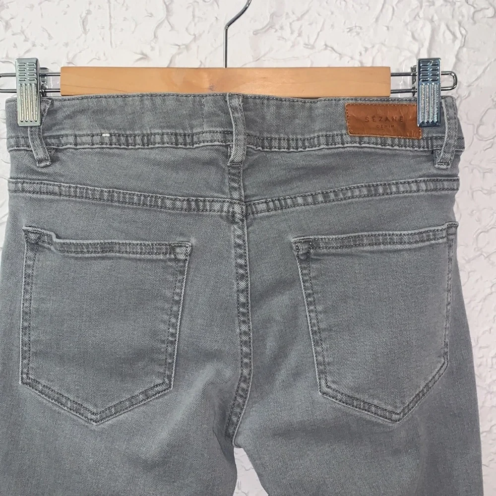 Sézane Jeans The Perfect 7/8 Slim Skinny Grey Gray 24 Denim Casual Ankle Length